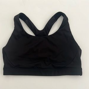 Athleta Razorback black sports bra